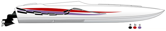 Scarab and Baja Style Boat Graphics