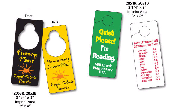 Recycled Plastic Door Hangers